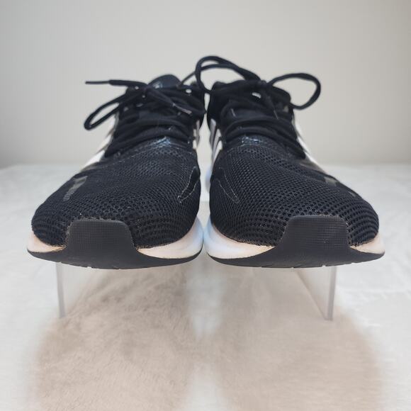 Adidas Shoes Mens 14 Run Falcon Core Black Running Walking Gym Workout Low Tops - Picture 7 of 15
